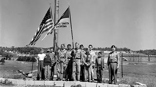 The Oak Ridge Boy Scouts celebrate Memorial Day in 1947