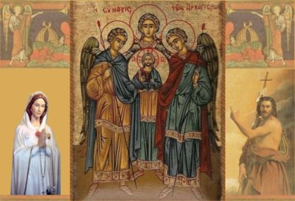 Jesus our Lord, The Three Archangels, The Virgin Mary and St. John the Baptist